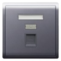 1 GANG RJ45 DATA OUTLET, CAT 5E, KEYSTON