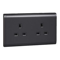 13A 250V TWIN GANG  SOCKET