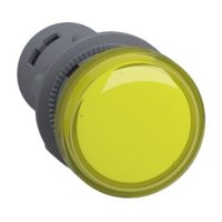 22MM PILOT LIGHT,12V AC/DC,YELLOW
